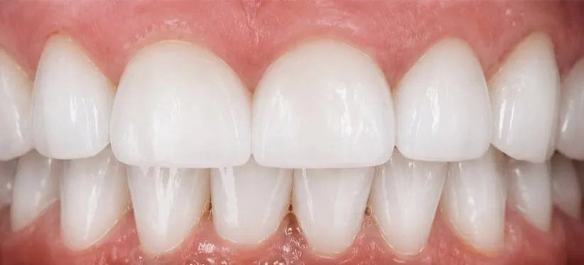 Royal Dental Center case 2, the same patient's teeth after treatment.