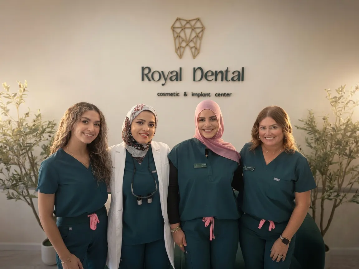 The Royal Dental Center team together at the practice in West Bloomfield, Michigan